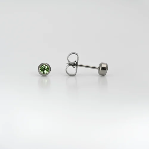 7512 0208 3000 H - SYS75 S/STEEL 4mm BEZEL PERIDOT