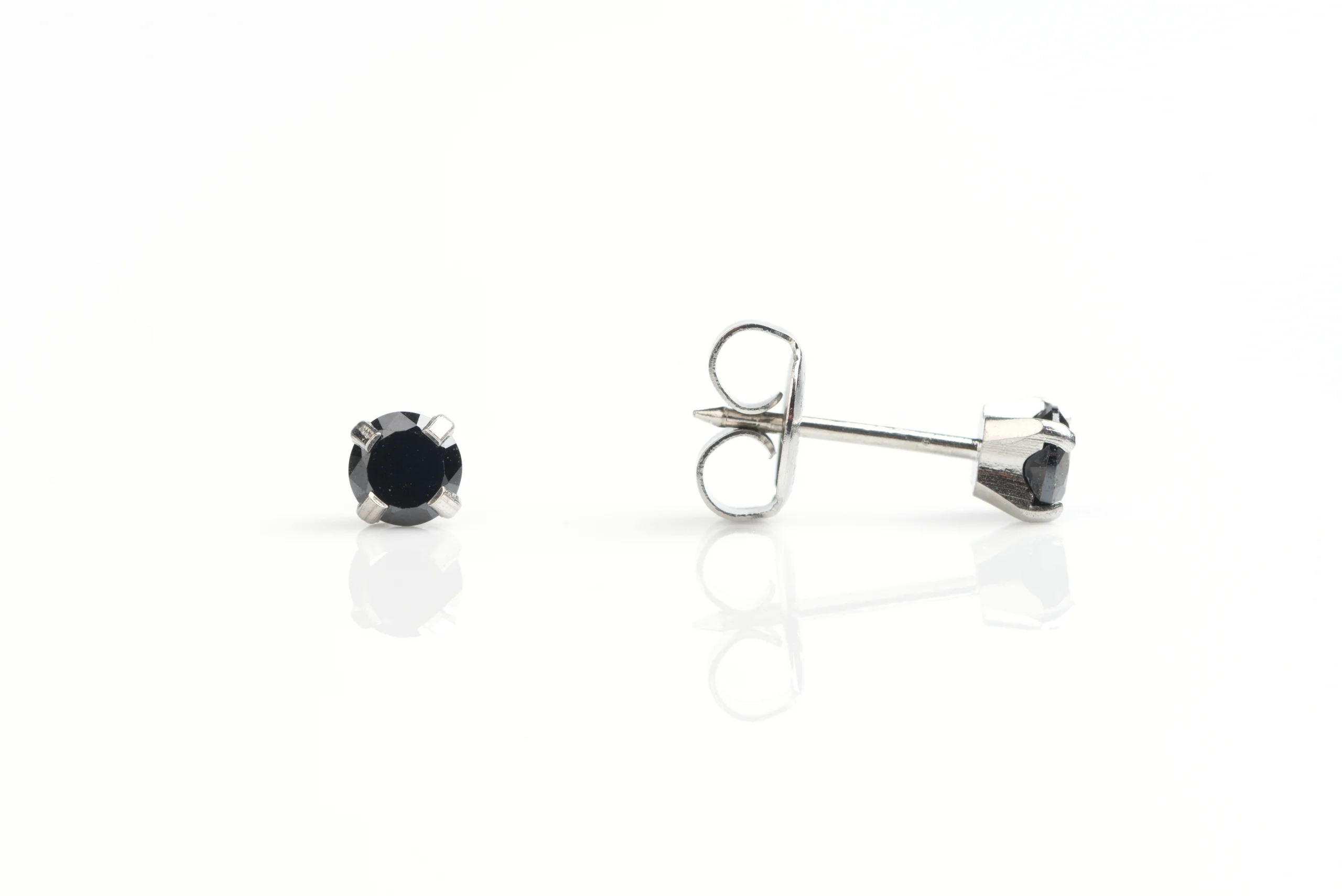7522 0160 scaled - SYS75 S/STEEL 4mm BLACK CUBIC ZIRCONIA
