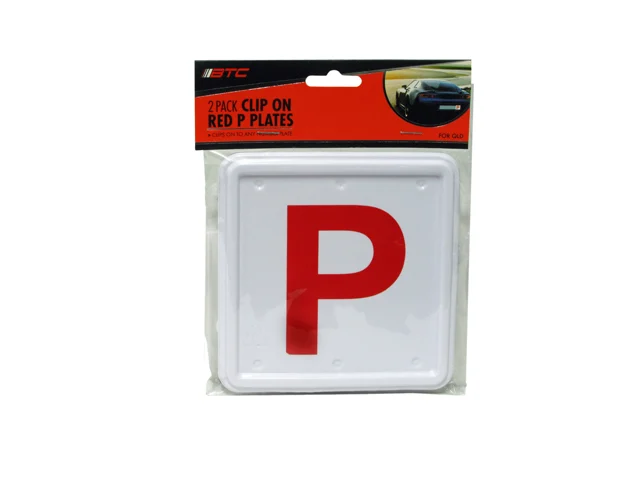 G6P161 - P PLATE CLIP ON QLD