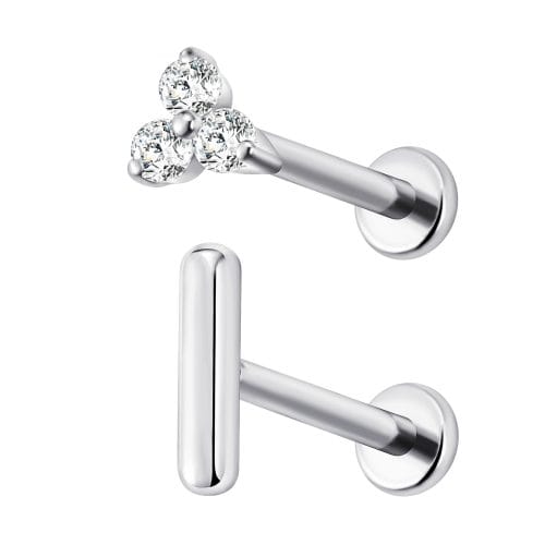 8311 - PYGMY FLATBACK PUSH PIN BAR SET SS