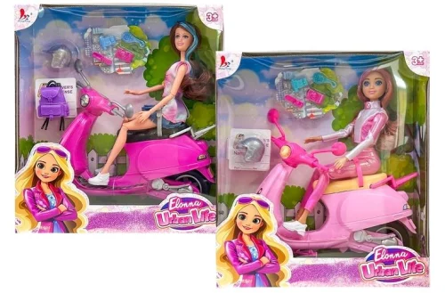 t6s095 - SCOOTER WITH DOLL