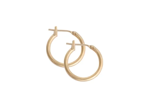JUST HOOPS 10mm MINI GATE HOOP G/P