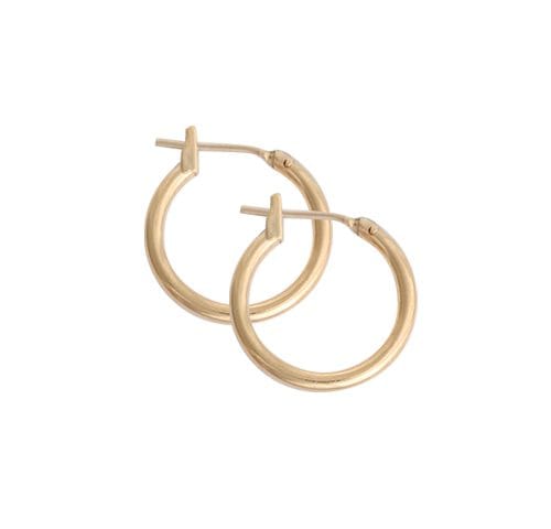 JUST HOOPS 10mm MINI GATE HOOP G/P