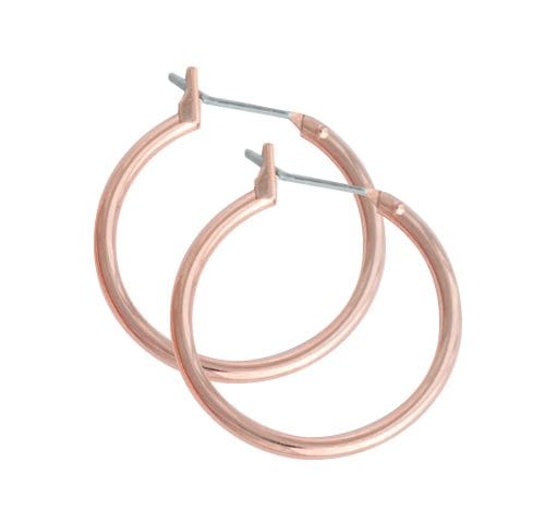 JUST HOOPS 19mm MEDIUM CLICK HOOP ROSE GOLD