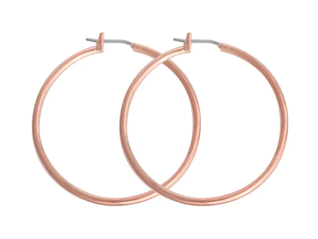 JUST HOOPS 28mm LARGE CLICK HOOP ROSE GOLD