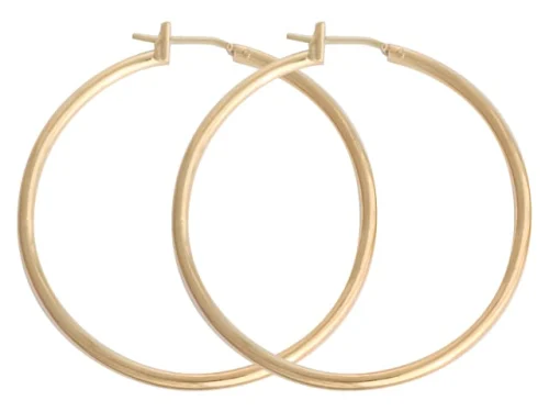 JUST HOOPS 33mm X-LARGE CLICK HOOP G/P