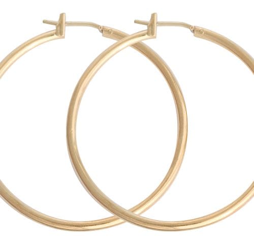 JUST HOOPS 33mm X-LARGE CLICK HOOP G/P