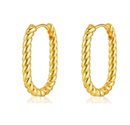 JUST HOOPS OVAL TWIST DESIGN GP