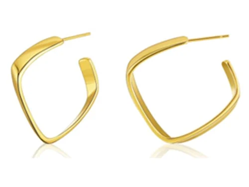 JUST HOOPS TWISTED SQUARE HOOP GP