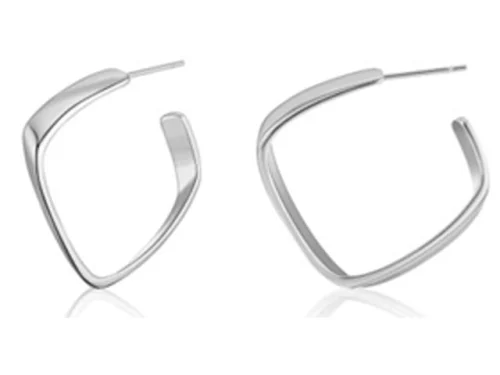 JUST HOOPS TWISTED SQUARE HOOP RH