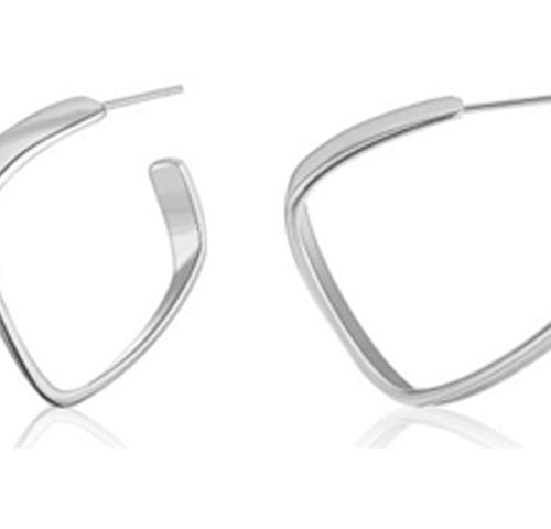 JUST HOOPS TWISTED SQUARE HOOP RH