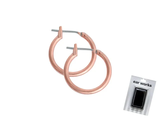 EAR WORKS ROSE GOLD HOOP SMALL