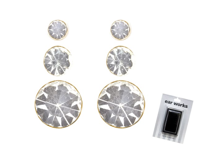 EAR WORKS CRYSTAL 3PK GP