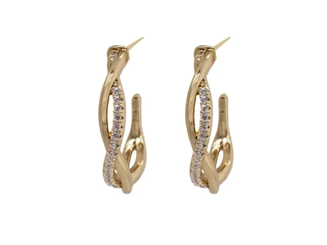 SENSATION TWISTED CZ HOOP GP