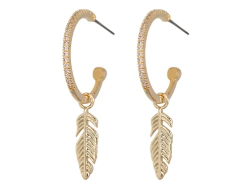 SENSATION DROP FEATHER PENDANT GP