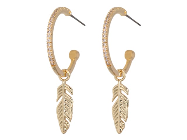 SENSATION DROP FEATHER PENDANT GP