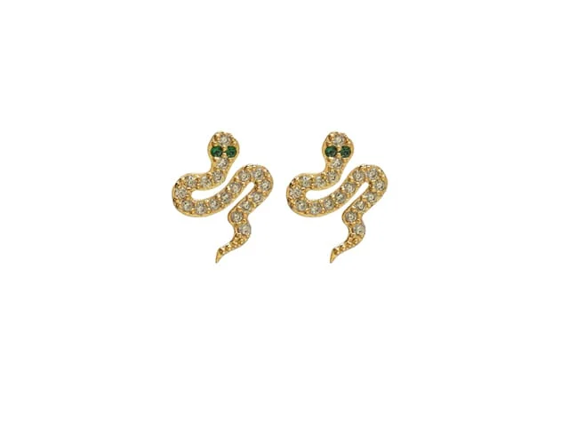 SENSATION CRYSTAL SNAKE GOLD PLATE