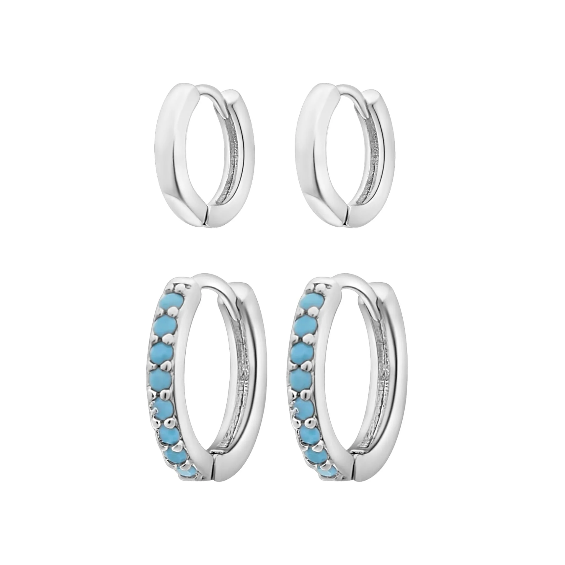 SENSATION TURQUOISE HUGGIE SET RH