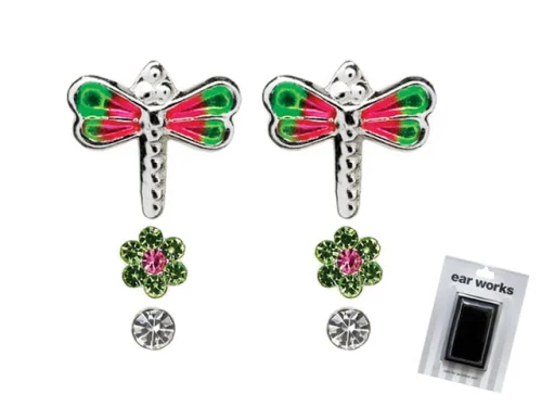 EAR WORKS BUTTERFLY SET GREEN