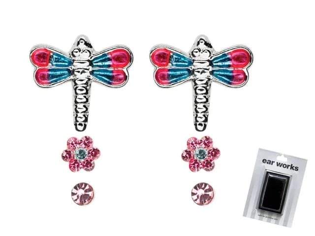 EAR WORKS BUTTERFLY SET PINK