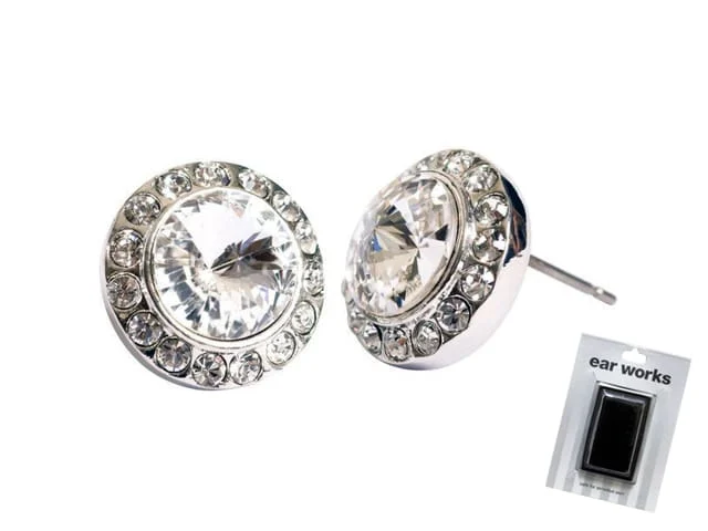 EAR WORKS RIVOLI CRYSTAL RHODIUM