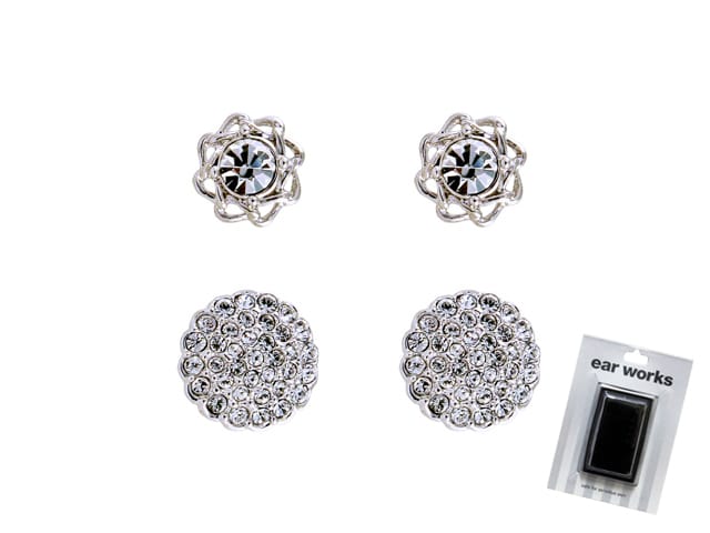 EAR WORKS CRYSTAL SUN SET RHODIUM