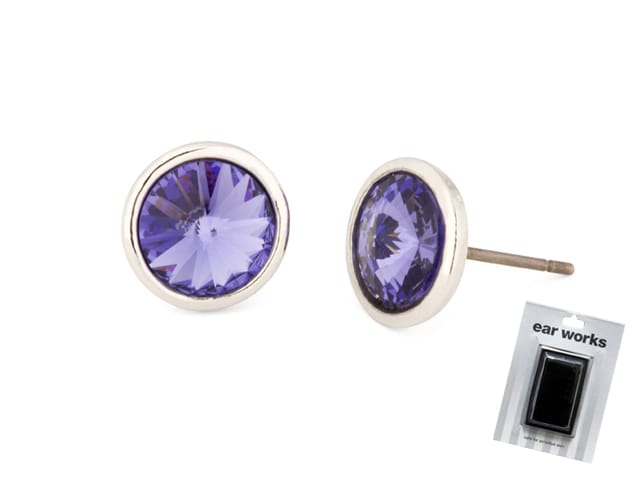 EAR WORKS RIVOLI STUD TANZANITE 7.5MM RH