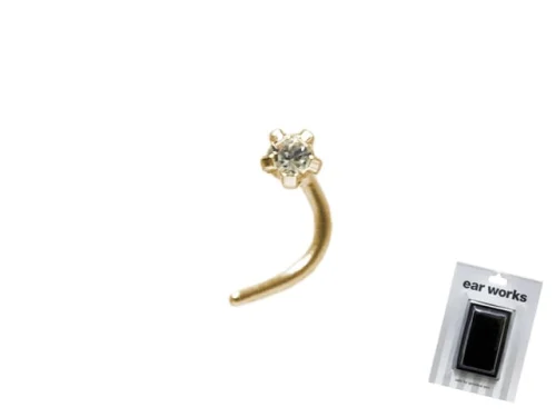 EAR WORKS CZ TIFFANY NOSE STUD GP