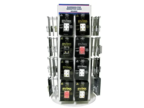32 PRONG ACRYLIC ROTATING COUNTER STAND  (CONTACT US FOR STAND OPTIONS)