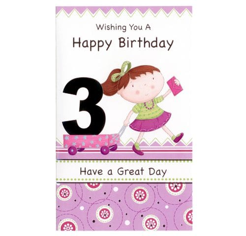 CARDS 3 YEAR OLD GIRL (PK 12)