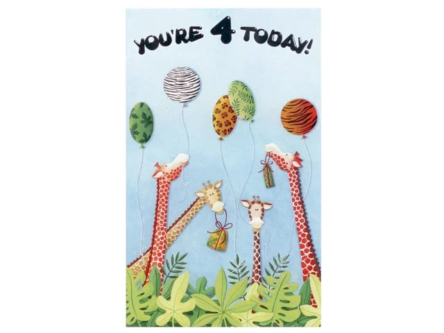 CARDS 4 YEAR OLD MIXED  (PK 12)