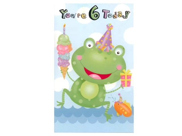 CARDS 6 YEAR OLD MIXED  (PK 12)