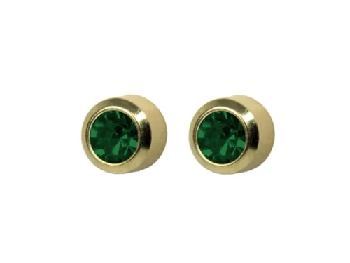 SYS75 24K G/P 4mm BEZEL EMERALD