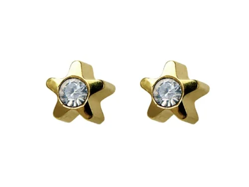SYS75 24K G/P 4mm STARLITE W/CRYSTAL