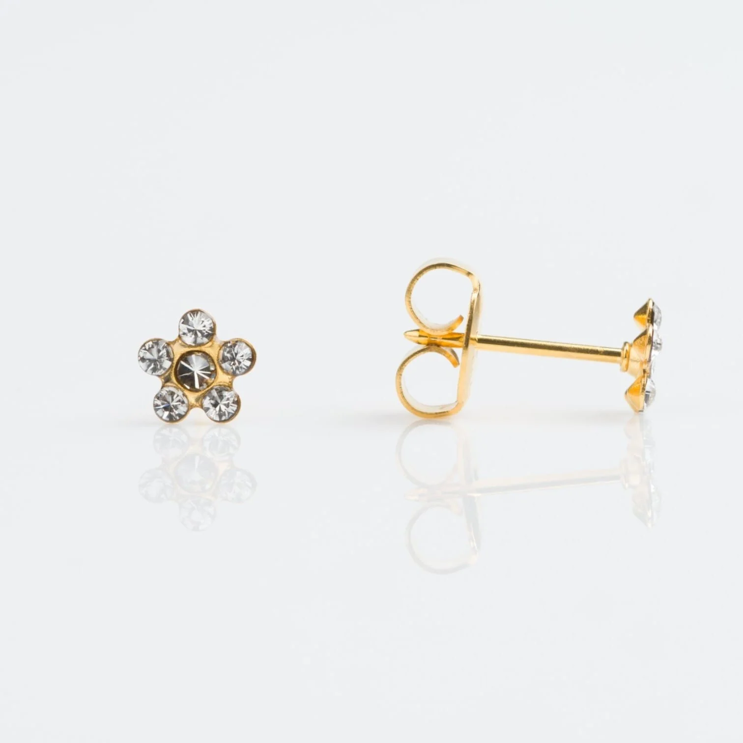 SYS75 14K SOLID GOLD DAISY CRYSTAL