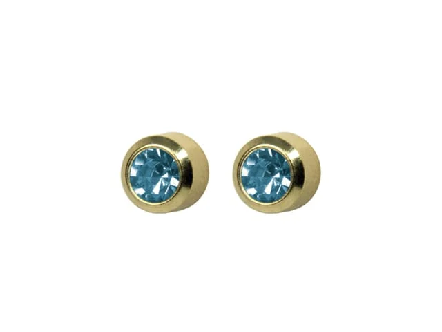SYS75 24K G/P 3mm BEZEL AQUAMARINE