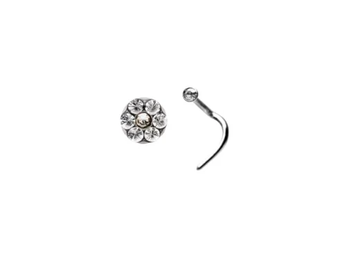 NOSE STUD TWIN PACK DAISY CRYSTAL S/S/S