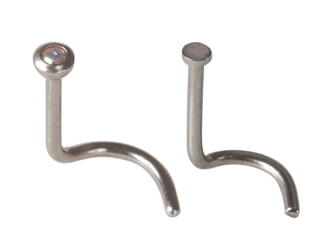NOSE STUD AB CRYSTAL S/S