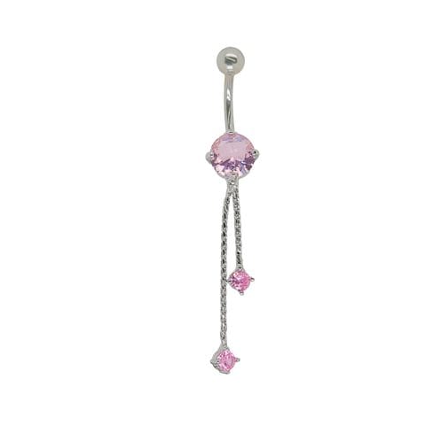 PYGMY BELLY PINK CHAIN DROP