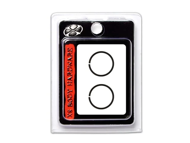 X8 BODY HOOPS S/S BLK 20G 8MM
