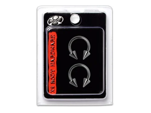 X8 S/S 14G CIRCULAR SPIKE 11MM