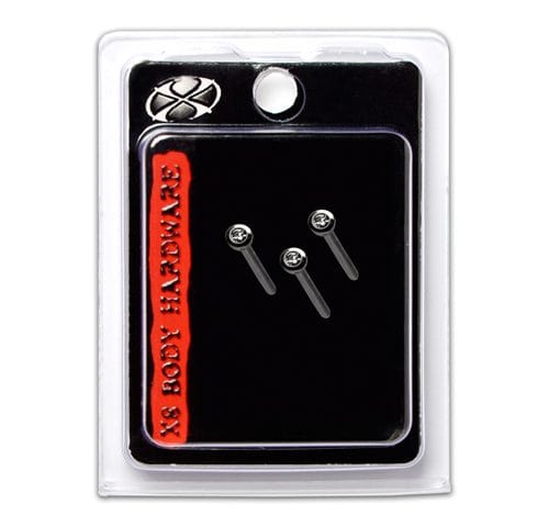 X8 NOSE BONES 3PK CRYSTAL