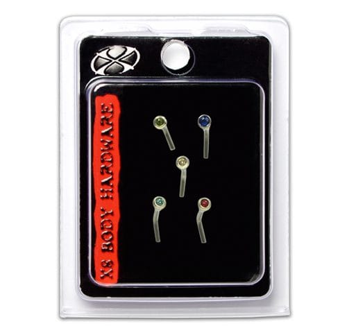 X8 NOSE STUD S/S 5 PACK