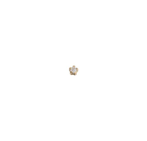 PYGMY NOSE STUD 24ct G/P CUBIC ZIRCONIA
