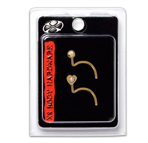 X8 G/P NOSE SCREW HEARTLITE CRYSTAL PK