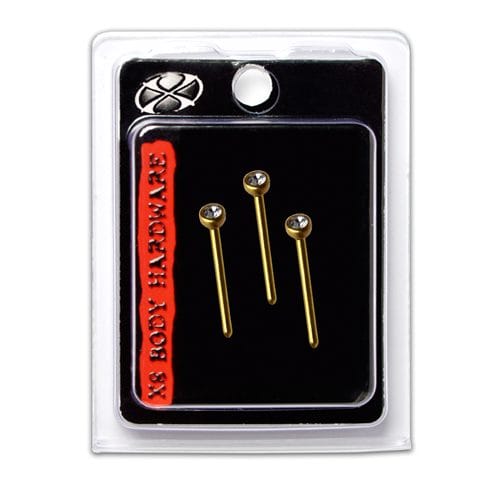 X8 GP NOSE BONES CRYSTAL 3PK