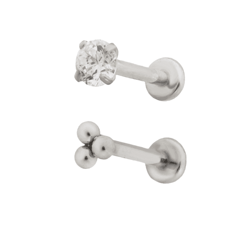 PYGMY FLATBACK 3MM CZ BALL TRIO SS