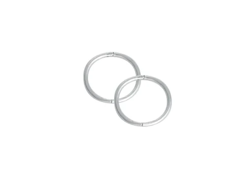 SLEEPER PLAIN SMALL 12mm STG. SILVER