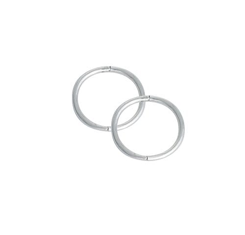 SLEEPER PLAIN SMALL 12mm STG. SILVER