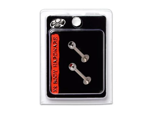 X8 LABRETS BLACK/RED